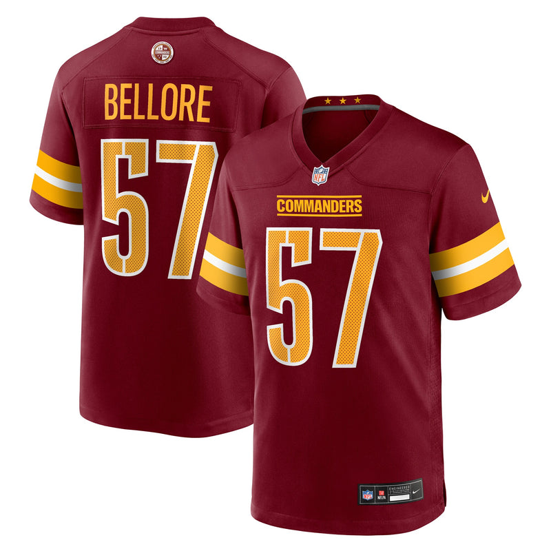 Nick Bellore Washington Commanders Football Jersey, Sportswear Jersey Shirt, Lightweight Breathable Athletic Jersey, Casual Gift for Men