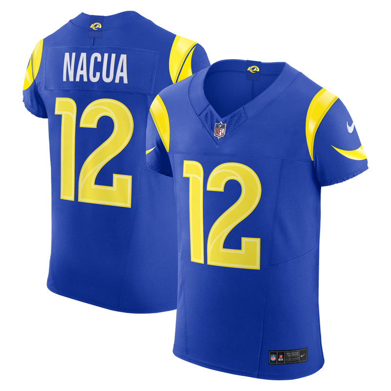 Puka Nacua Los Angeles Rams Football Jersey, Royal Elite Sportswear Jersey Shirt, Lightweight Breathable Athletic Jersey, Casual Gift for Men