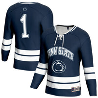 Penn State Nittany Lions Hockey Jersey, Navy Sportswear Jersey Shirt, Long Sleeve Hockey Sweater Jersey, Casual Gift for Men, Style 203020103