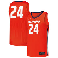 Illinois Fighting Illini Basketball Jersey, Sportswear Jersey Shirt, Sleeveless Athletic Tank Jersey, Casual Gift for Men, Style 202292179