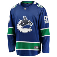 Evander Kane Vancouver Canucks Hockey Jersey, Blue Breakaway Sportswear Jersey Shirt, Long Sleeve Hockey Sweater Jersey, Casual Gift for Men