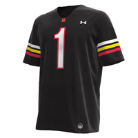 Maryland Terrapins Football Jersey, Black Sportswear Jersey Shirt, Lightweight Breathable Athletic Jersey, Casual Gift for Men, Style 201149669