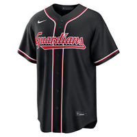 Cleveland Guardians Baseball Jersey, Black Replica Fashion Sportswear Jersey Shirt, Lightweight Breathable Athletic Jersey, Casual Gift for Men