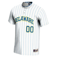 Delaware Fightin' Blue Hens Softball Jersey, White Sportswear Jersey Shirt, Lightweight Breathable Athletic Jersey, Casual Gift for Men