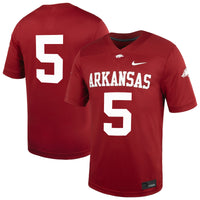 Arkansas Razorbacks Football Jersey, Sportswear Jersey Shirt, Lightweight Breathable Athletic Jersey, Casual Gift for Men, Style 201905482