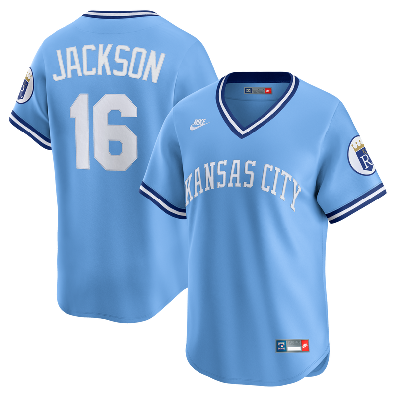 Bo Jackson Kansas City Royals Baseball Jersey, Blue Limited Sportswear Jersey Shirt, Lightweight Breathable Athletic Jersey, Casual Gift for Men