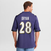 Taven Bryan Baltimore Ravens Football Jersey, Purple Game Sportswear Jersey Shirt, Lightweight Breathable Athletic Jersey, Casual Gift for Men