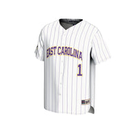 ECU Pirates Baseball Jersey, White Sportswear Jersey Shirt, Lightweight Breathable Athletic Jersey, Casual Gift for Men, Style 201180020