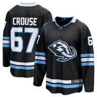 Lawson Crouse Utah Mammoth Hockey Jersey, Black Breakaway Home Sportswear Jersey Shirt, Long Sleeve Hockey Sweater Jersey, Casual Gift for Men