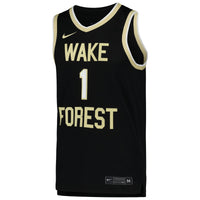 Wake Forest Demon Deacons Basketball Jersey, Black Replica Sportswear Jersey Shirt, Sleeveless Athletic Tank Jersey, Casual Gift for Men