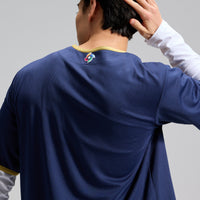Japan Baseball Jersey, Navy Classic Sportswear Jersey Shirt, Lightweight Breathable Athletic Jersey, Casual Gift for Men