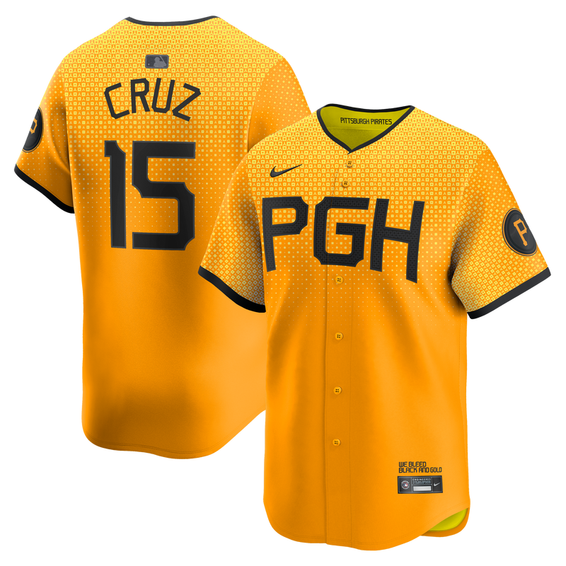 Oneil Cruz Pittsburgh Pirates Baseball Jersey, Gold Limited Sportswear Jersey Shirt, Lightweight Breathable Athletic Jersey, Casual Gift for Men