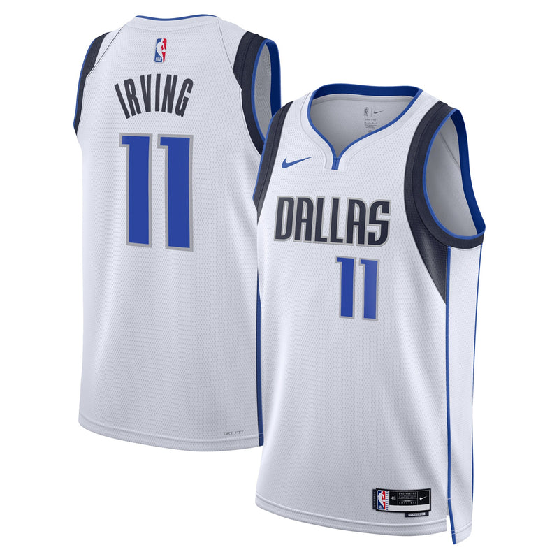 Kyrie Irving Dallas Mavericks Basketball Jersey, White Swingman Sportswear Jersey Shirt, Sleeveless Athletic Tank Jersey, Casual Gift for Men