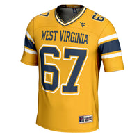 West Virginia Mountaineers Football Jersey, Sportswear Jersey Shirt, Lightweight Athletic Jersey, Casual Gift for Men, Style 200447717