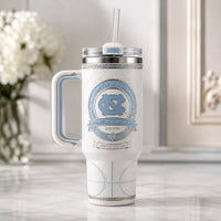 UNC - A Carolina Blue Crest on Quiet White