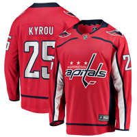 Jordan Kyrou Washington Capitals Hockey Jersey, Red Breakaway Sportswear Jersey Shirt, Long Sleeve Hockey Sweater Jersey, Casual Gift for Men