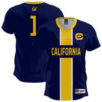 Cal Bears Lightweight Soccer Jersey, Navy Fashion Sportswear Jersey Shirt, Lightweight Breathable Athletic Jersey, Casual Gift for Men
