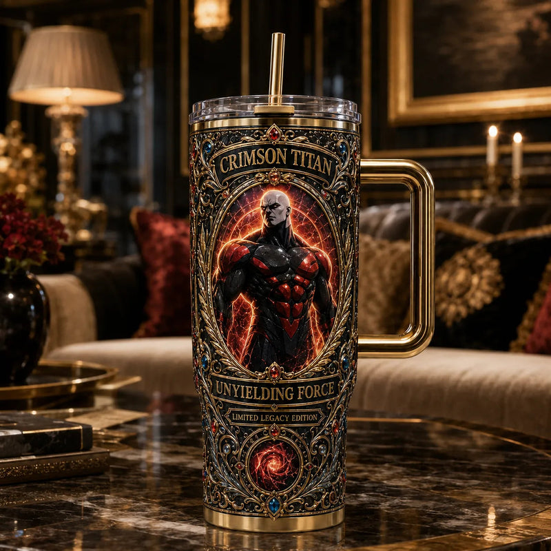 Crimson Titan - An Ornamental Study in Red, Gold and Stillness