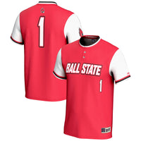 Ball State Cardinals Softball Jersey, Cardinal Lightweight Sportswear Jersey Shirt, Lightweight Breathable Athletic Jersey, Casual Gift for Men