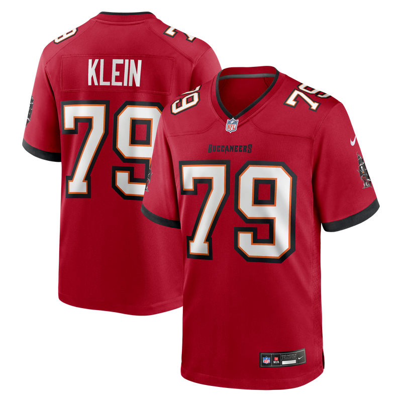Elijah Klein Tampa Bay Buccaneers Football Jersey, Red Game Sportswear Jersey Shirt, Lightweight Breathable Athletic Jersey, Casual Gift for Men