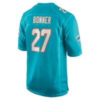 Ethan Bonner Miami Dolphins Football Jersey, Aqua Game Sportswear Jersey Shirt, Lightweight Breathable Athletic Jersey, Casual Gift for Men