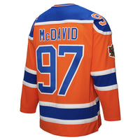 Connor McDavid Edmonton Oilers Hockey Jersey, Orange Sportswear Jersey Shirt, Long Sleeve Hockey Sweater Jersey, Casual Gift for Men