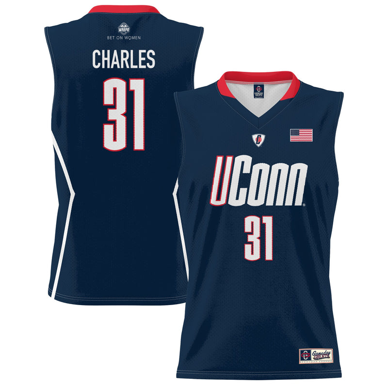 UConn Huskies Basketball Jersey, Navy Lightweight Sportswear Jersey Shirt, Sleeveless Athletic Tank Jersey, Casual Gift for Men
