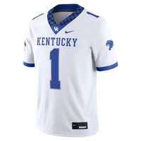 Kentucky Wildcats Football Jersey, White Game Sportswear Jersey Shirt, Lightweight Breathable Athletic Jersey, Casual Gift for Men