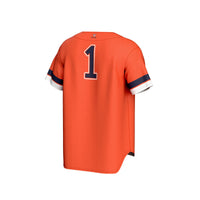 Virginia Cavaliers Baseball Jersey, Orange Fashion Sportswear Jersey Shirt, Lightweight Breathable Athletic Jersey, Casual Gift for Men