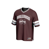 Mississippi State Bulldogs Spirit Football Jersey, Maroon Sportswear Jersey Shirt, Lightweight Breathable Athletic Jersey, Casual Gift for Men