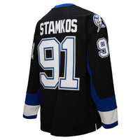 Steven Stamkos Tampa Bay Lightning Hockey Jersey, Black Sportswear Jersey Shirt, Long Sleeve Hockey Sweater Jersey, Casual Gift for Men