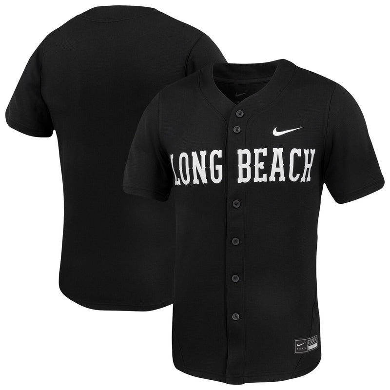 Cal State Long Beach Baseball Jersey, Black Replica Sportswear Jersey Shirt, Lightweight Breathable Athletic Jersey, Casual Gift for Men
