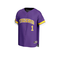 LSU Tigers Baseball Jersey, Purple Fashion Sportswear Jersey Shirt, Lightweight Breathable Athletic Jersey, Casual Gift for Men, Style 202415306