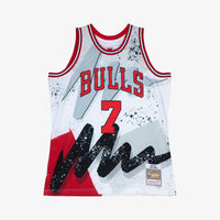 Chicago Bulls Basketball Jersey, White Swingman Sportswear Jersey Shirt, Sleeveless Athletic Tank Jersey, Casual Gift for Men, Style 204330086