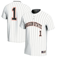Oregon State Beavers Softball Jersey, White Fashion Sportswear Jersey Shirt, Lightweight Breathable Athletic Jersey, Casual Gift for Men