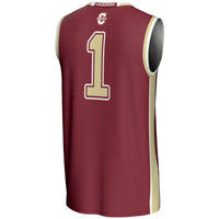 Charleston Cougars Basketball Jersey, Maroon Sportswear Jersey Shirt, Sleeveless Athletic Tank Jersey, Casual Gift for Men, Style 200911035