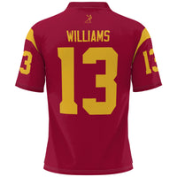 USC Trojans Football Jersey, Cardinal Lightweight Sportswear Jersey Shirt, Lightweight Breathable Athletic Jersey, Casual Gift for Men