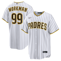 Gage Workman San Diego Padres Baseball Jersey, White Sportswear Jersey Shirt, Lightweight Breathable Athletic Jersey, Casual Gift for Men