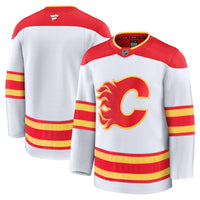 Calgary Flames Hockey Jersey, White Premium Away Sportswear Jersey Shirt, Long Sleeve Hockey Sweater Jersey, Casual Gift for Men