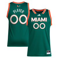 Miami Hurricanes Basketball Jersey, Green Sportswear Jersey Shirt, Sleeveless Athletic Tank Jersey, Casual Gift for Men, Style 202398930
