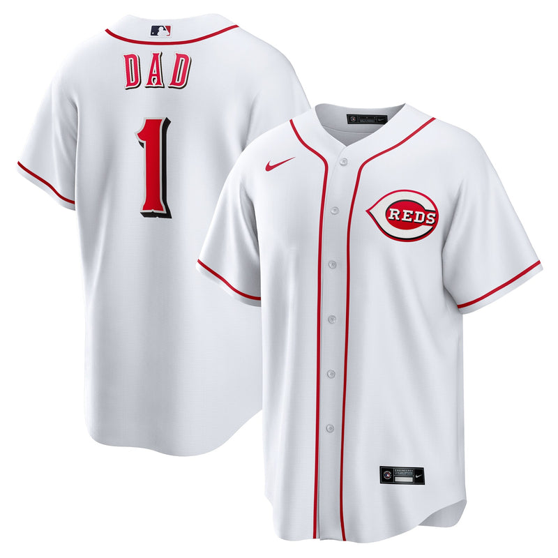 Cincinnati Reds Baseball Jersey, White Sportswear Jersey Shirt, Lightweight Breathable Athletic Jersey, Casual Gift for Men, Style 202855857
