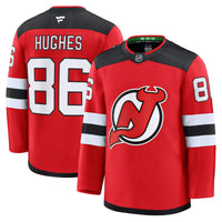 Jack Hughes New Jersey Devils Hockey Jersey, Red Premium Home Sportswear Jersey Shirt, Long Sleeve Hockey Sweater Jersey, Casual Gift for Men