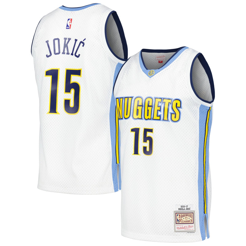 Nikola Jokic Denver Nuggets Basketball Jersey, White Swingman Sportswear Jersey Shirt, Sleeveless Athletic Tank Jersey, Casual Gift for Men