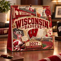 WIS Tradition Stacked High - Collegiate Scrapbook Wall Calendar