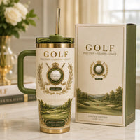 Precision, Passion, Legacy - A Golf Crest in Ivory and Green