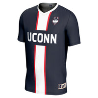 UConn Huskies Soccer Jersey, Navy Lightweight Sportswear Jersey Shirt, Lightweight Breathable Athletic Jersey, Casual Gift for Men