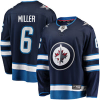 Colin Miller Winnipeg Jets Hockey Jersey, Navy Breakaway Home Sportswear Jersey Shirt, Long Sleeve Hockey Sweater Jersey, Casual Gift for Men