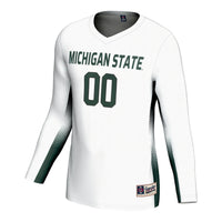 Michigan State Spartans Volleyball Jersey, White Sportswear Jersey Shirt, Lightweight Breathable Athletic Jersey, Casual Gift for Men