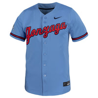Gonzaga Bulldogs Baseball Jersey, Light Blue Replica Sportswear Jersey Shirt, Lightweight Breathable Athletic Jersey, Casual Gift for Men