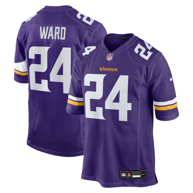 Jay Ward Minnesota Vikings Football Jersey, Purple Game Sportswear Jersey Shirt, Lightweight Breathable Athletic Jersey, Casual Gift for Men